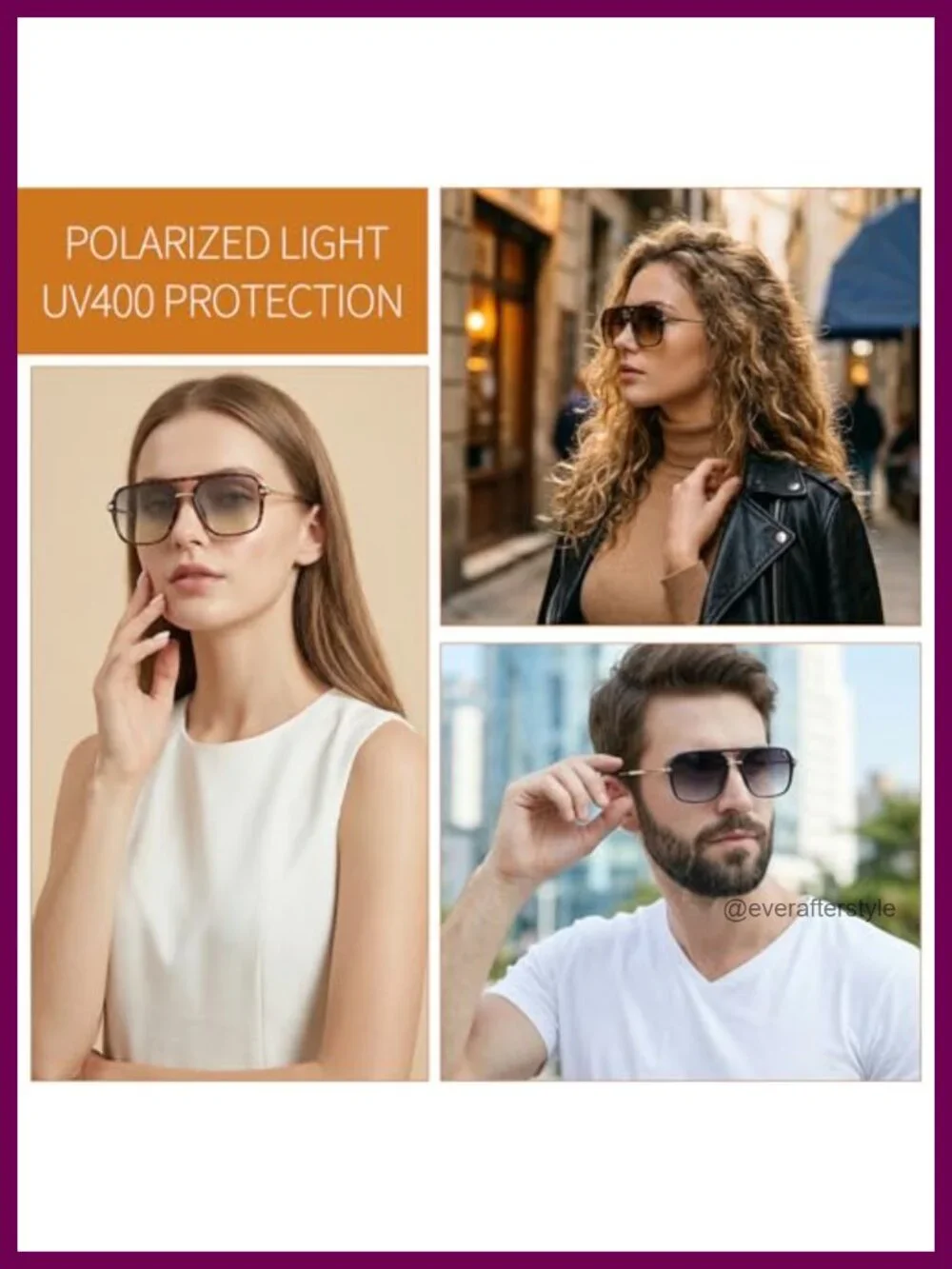 Retro Double Bridge Sunglasses 4 Pack UV400 Polarized